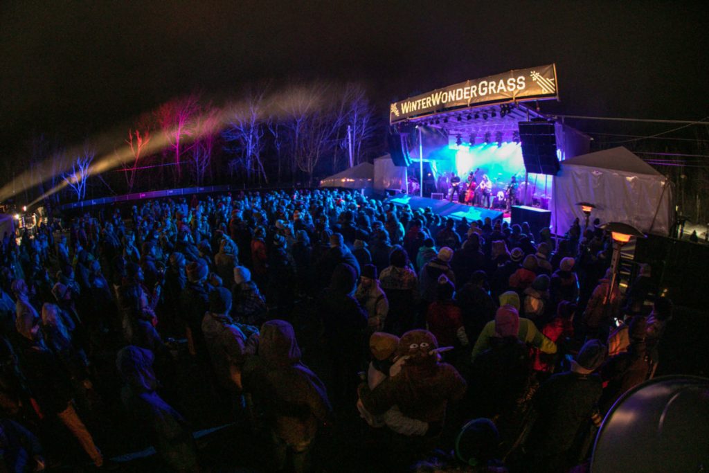 WinterWonderGrass at night.